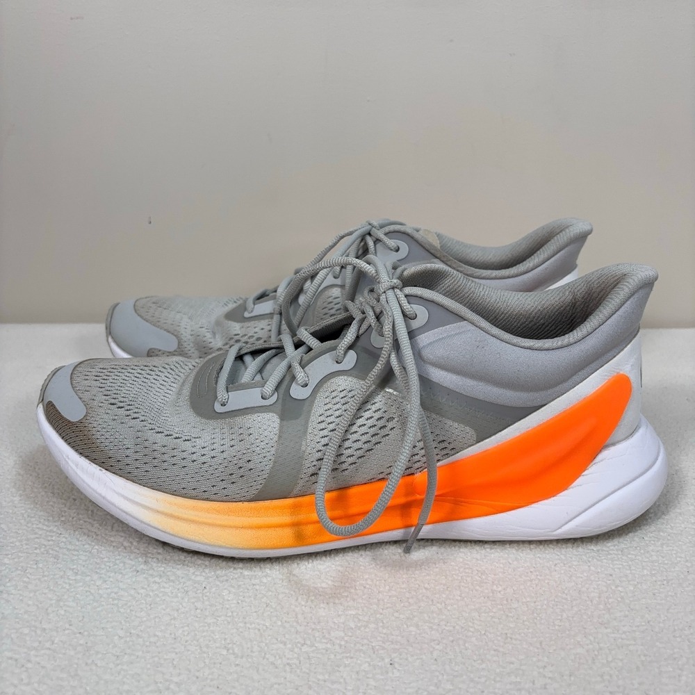 Lululemon Blissfeel Running Shoes Women's 9‎ Gray Orange Comfort Logo Gym W9EF1S